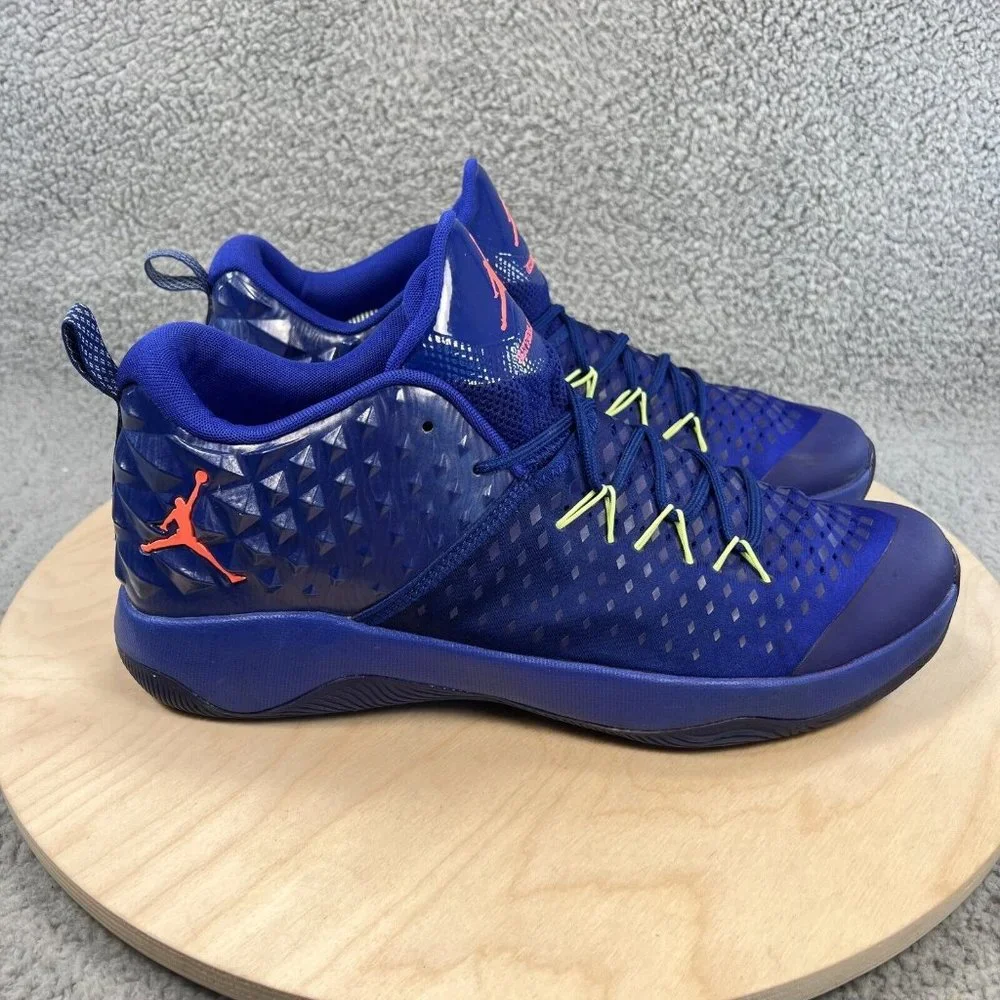 Nike Air Jordan Extra Fly Mens Size 13 Blue High Top Basketball Shoes Sneakers